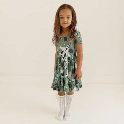 Posh Peanut Short Sleeve Ruffled Twirl Dress Cheap