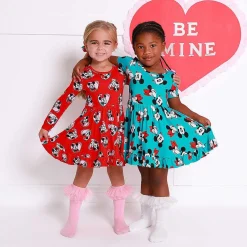Posh Peanut Short Sleeve Ruffled Twirl Dress Sale