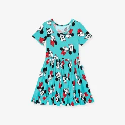 Posh Peanut Short Sleeve Ruffled Twirl Dress Sale