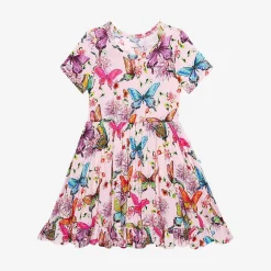 Posh Peanut Short Sleeve Ruffled Twirl Dress Sale