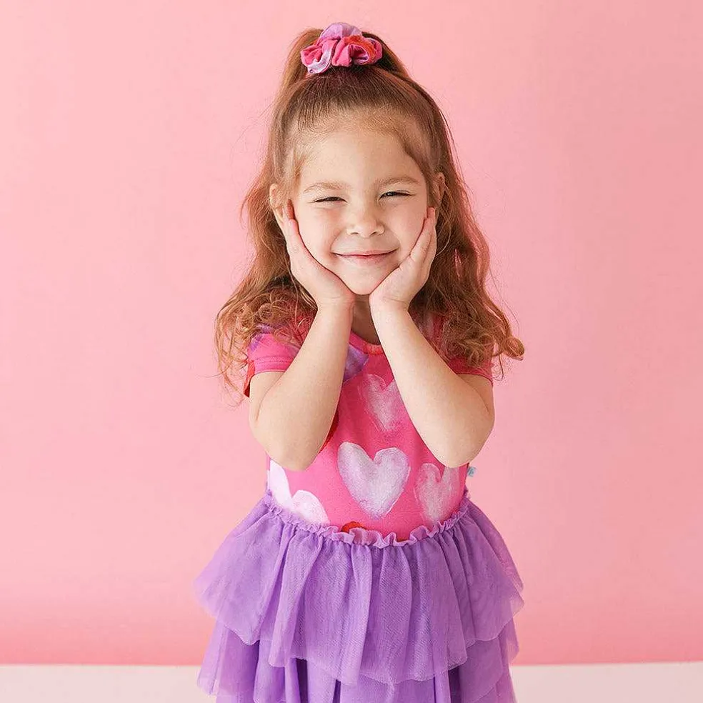 Posh Peanut Short Sleeve Tulle Dress Fashion
