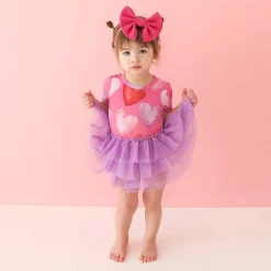 Posh Peanut Short Sleeve Tulle Skirt Bodysuit Dress New