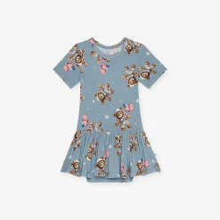 Posh Peanut Short Sleeve Twirl Skirt Bodysuit Dress Best