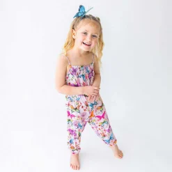Posh Peanut Sleeveless Smocked Jumpsuit Outlet