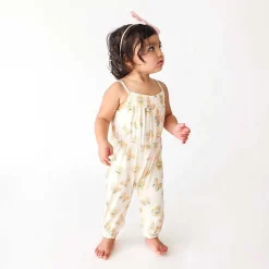 Posh Peanut Sleeveless Smocked Jumpsuit Flash Sale