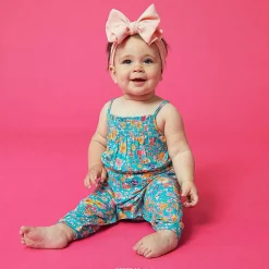 Posh Peanut Sleeveless Smocked Jumpsuit Best
