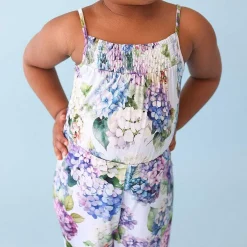 Posh Peanut Sleeveless Smocked Jumpsuit Cheap