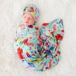 Posh Peanut Swaddle Beanie Set Outlet