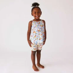 Posh Peanut Tank Ruffled Short Set Hot