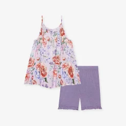 Posh Peanut Tank Ruffled Short Set Online
