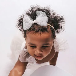 Posh Peanut Tulle Bow Nylon Headband Store