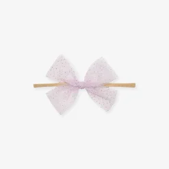 Posh Peanut Tulle Bow Nylon Headband Best Sale
