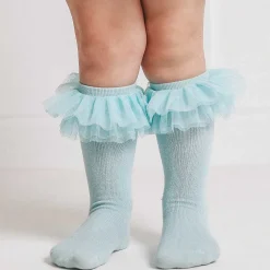 Posh Peanut Tulle Ruffle Knee High Socks Discount
