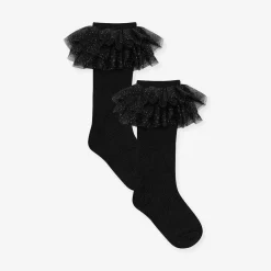 Posh Peanut Tulle Ruffle Knee High Socks Clearance