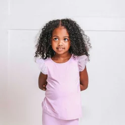 Posh Peanut Tulle Sleeve Shirt Best Sale
