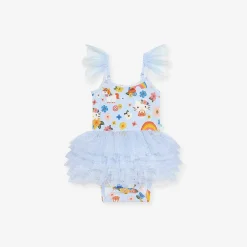 Posh Peanut Tulle Smocked Bodysuit Dress Flash Sale