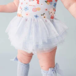 Posh Peanut Tulle Smocked Bodysuit Dress Flash Sale
