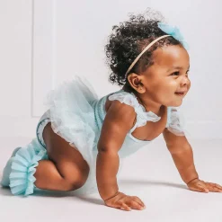 Posh Peanut Tulle Smocked Bodysuit Dress Flash Sale