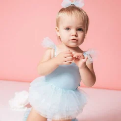 Posh Peanut Tulle Smocked Bodysuit Dress Flash Sale