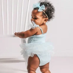 Posh Peanut Tulle Smocked Bodysuit Dress Flash Sale