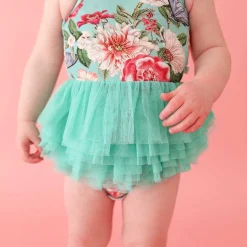 Posh Peanut Tulle Smocked Bodysuit Dress Flash Sale