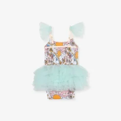 Posh Peanut Tulle Smocked Bodysuit Dress Sale