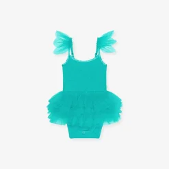 Posh Peanut Tulle Smocked Bodysuit Dress Clearance
