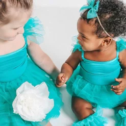Posh Peanut Tulle Smocked Bodysuit Dress Clearance