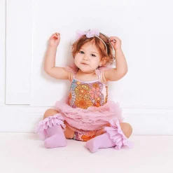 Posh Peanut Tulle Smocked Bodysuit Dress Flash Sale