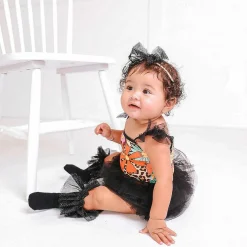 Posh Peanut Tulle Smocked Bodysuit Dress Best