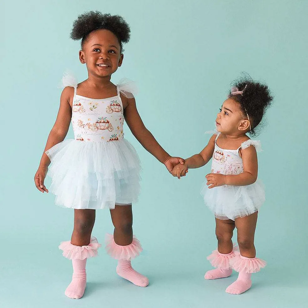 Posh Peanut Tulle Smocked Bodysuit Dress Outlet