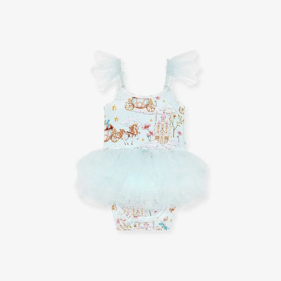Posh Peanut Tulle Smocked Bodysuit Dress Outlet