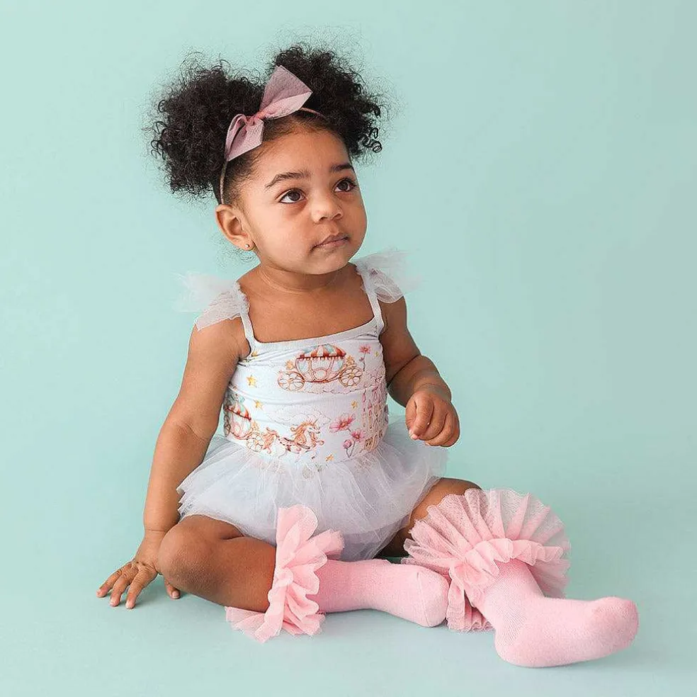 Posh Peanut Tulle Smocked Bodysuit Dress Outlet