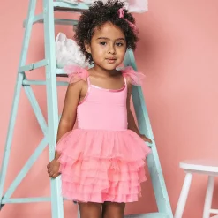 Posh Peanut Tulle Smocked Dress Cheap