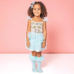 Posh Peanut Tulle Smocked Dress Sale