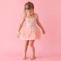 Posh Peanut Tulle Smocked Dress Cheap