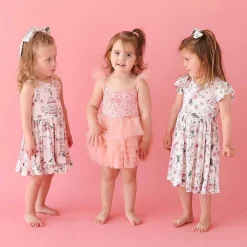 Posh Peanut Tulle Smocked Dress Cheap