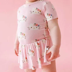 Posh Peanut Twirl Skirt Bodysuit Dress Cheap