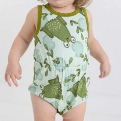 Posh Peanut Varsity Romper Hot