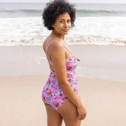 Posh Peanut Women'S Knot Front Piece Swimsuit Sale
