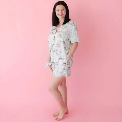 Posh Peanut Women'S Luxe Pajama Short Set Fashion