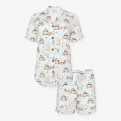 Posh Peanut Women'S Luxe Pajama Short Set Fashion