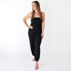 Posh Peanut Women'S Sleeveless Smocked Jumpsuit Outlet