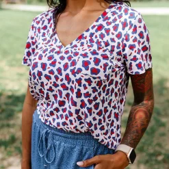 Posh Peanut Women'S V-Neck Tee Shop