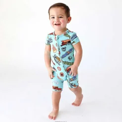 Posh Peanut Zippered Romper Discount