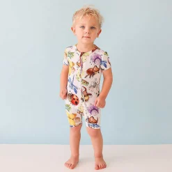 Posh Peanut Zippered Romper Shop