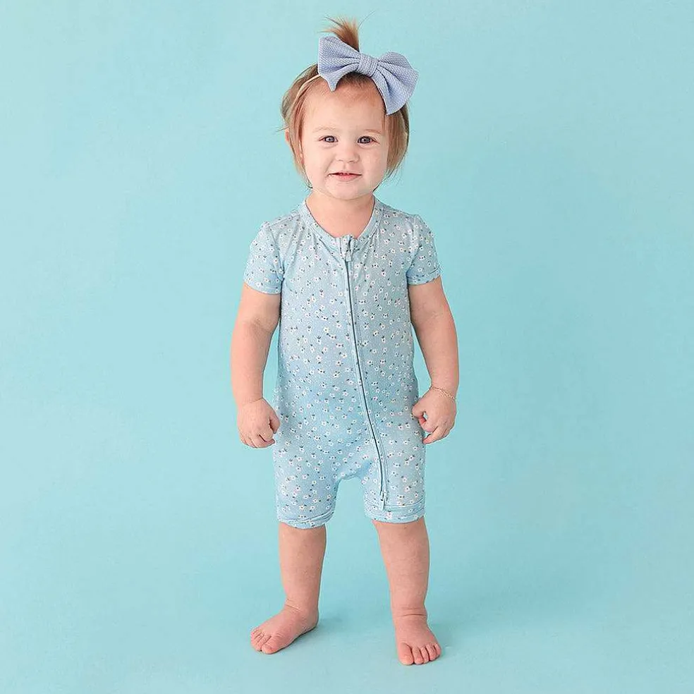 Posh Peanut Zippered Romper Hot